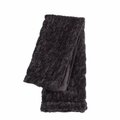 Puesta En Escena 50 x 60 in. Chocolate Faux Fur Throw PU3120633